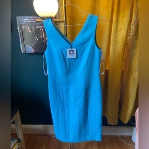 Anne Klein Blue Sleeveless Dress